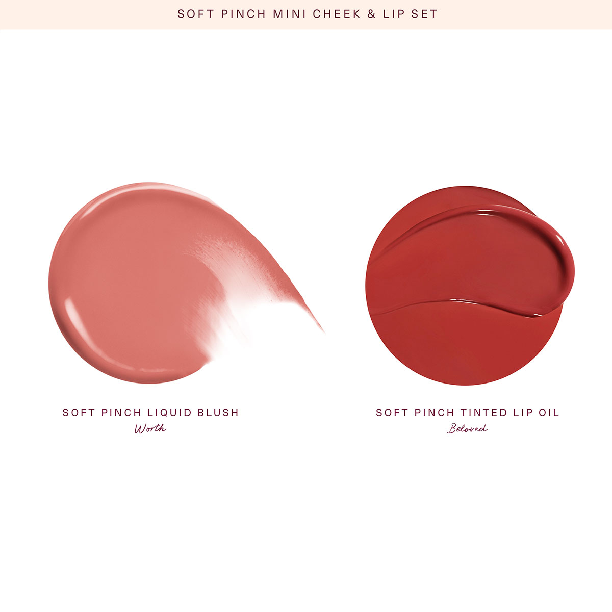 SET SOFT PINCH MINI LIP AND CHEEK (SET DE MAQUILLAJE PARA LABIOS Y ROSTRO)